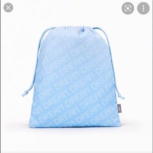 Ipsy Draw string makeup bag blue dream